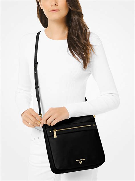 michael kors jempton messenger bag|Jet Set Large Nylon Gabardine Messenger Bag .